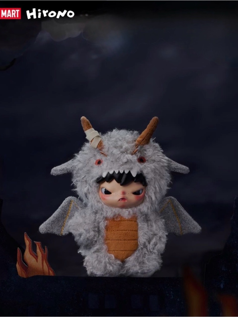 POP MART Hirono Mist-Walker Plush Pendant – The Soul Corroder; Card Confirmed.